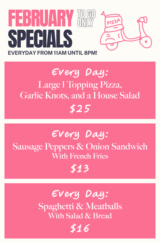 February To-Go Specials