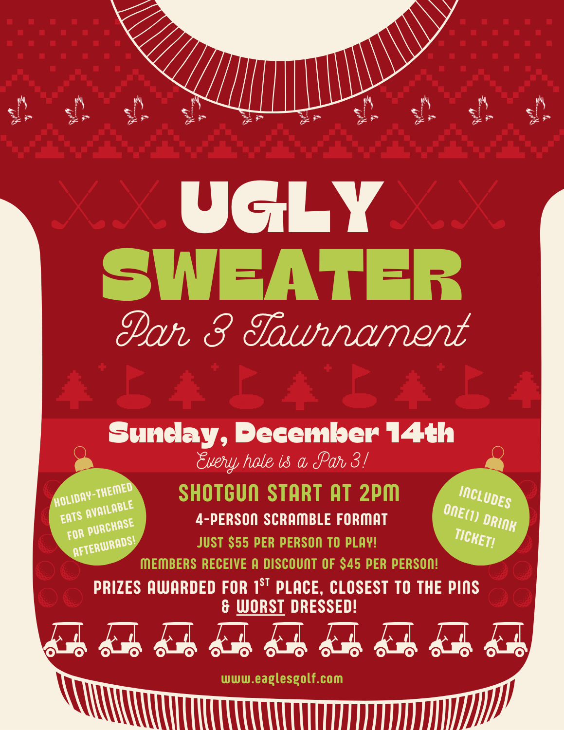 Ugly Sweater Scramble Sunday, December 14th
