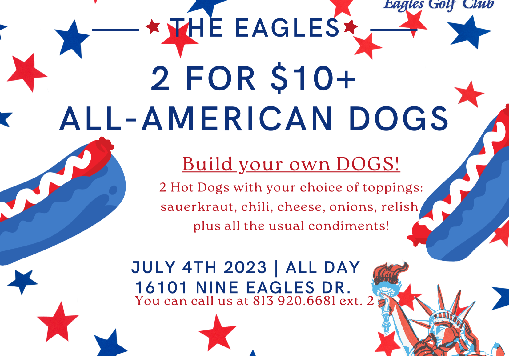 4TH OF JULY hot dog flyer